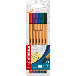 Load image into Gallery viewer, Stabilo point 88 - fineliner - set met 6 stuks
