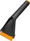 Fiskars auto-ijskrabber, dubbelzijdig, lengte: 21,5 cm, kunststof, zwart oranje, effen, 1019354, neonkleuren