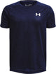 Under armour ua tech 2.0 ss-blu jongens sportshirt - midnight navy - wit