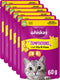 Whiskas kattensnacks - temptations snoepjes - kip en kaas - 6x60g