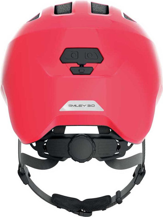 Abus fietshelm smiley 3.0 shiny red s - 45-50 cm - rood - geschikt voor gebruik op kinderfietsen - 220 g
