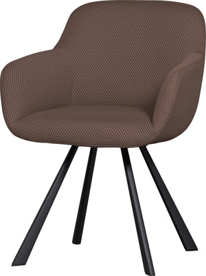 Woood juno eetkamerstoel - mesh - espresso - 79x58x58