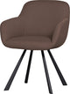 Woood juno eetkamerstoel - mesh - espresso - 79x58x58