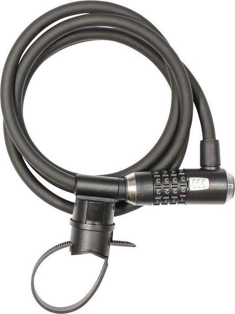 Afbeelding laden in galerijviewer, Kryptonite kryptoflex 1218 cijferslot – kabelslot – spiraalkabel met combinatieslot – veelzijdig slot – 180 cm – staal – zwart
