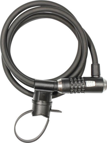 Kryptonite kryptoflex 1218 cijferslot – kabelslot – spiraalkabel met combinatieslot – veelzijdig slot – 180 cm – staal – zwart