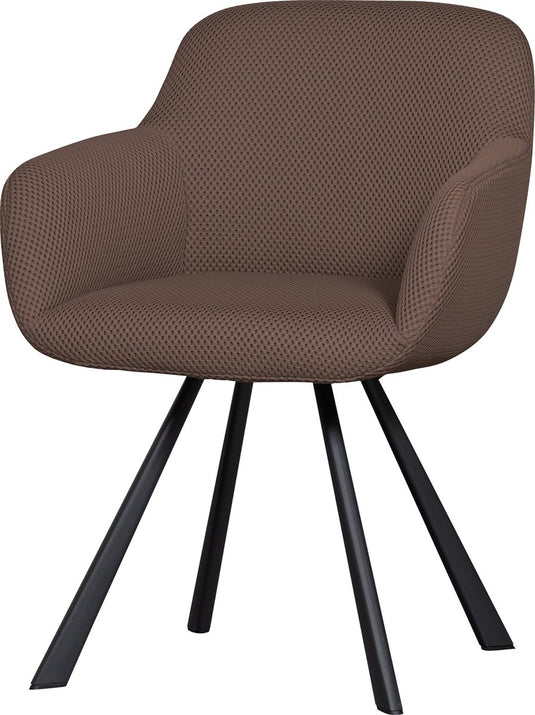 Woood juno eetkamerstoel - mesh - espresso - 79x58x58