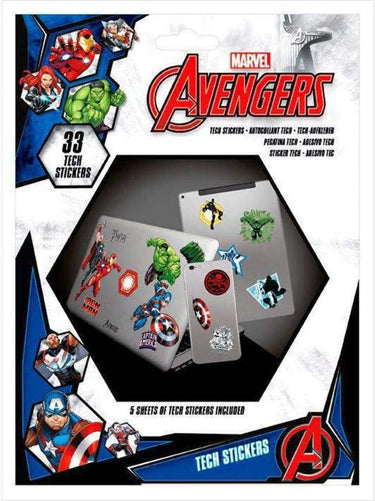 Marvel stickerset - avengers - 5 vellen