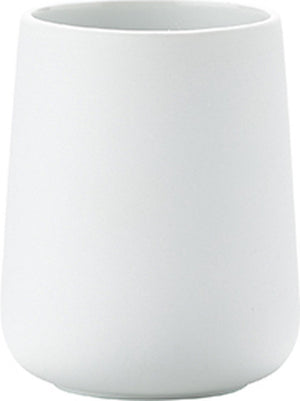 Zone denmark nova tandenborstelbeker - beker voor tandenborstels - tandenborstelhouder - toilet badkamer accessoires - 10 x 8 cm - wit