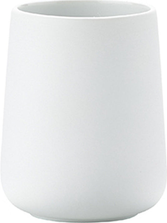 Zone denmark nova tandenborstelbeker - beker voor tandenborstels - tandenborstelhouder - toilet badkamer accessoires - 10 x 8 cm - wit
