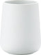 Zone denmark nova tandenborstelbeker - beker voor tandenborstels - tandenborstelhouder - toilet badkamer accessoires - 10 x 8 cm - wit