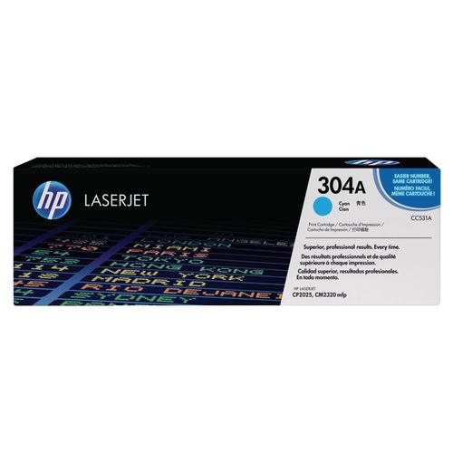 Tonercartridge hp cc531a cyaan