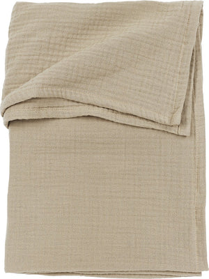 Meyco baby uni ledikant laken - pre-washed hydrofiel - sand - 100x150cm - 0.3 tog