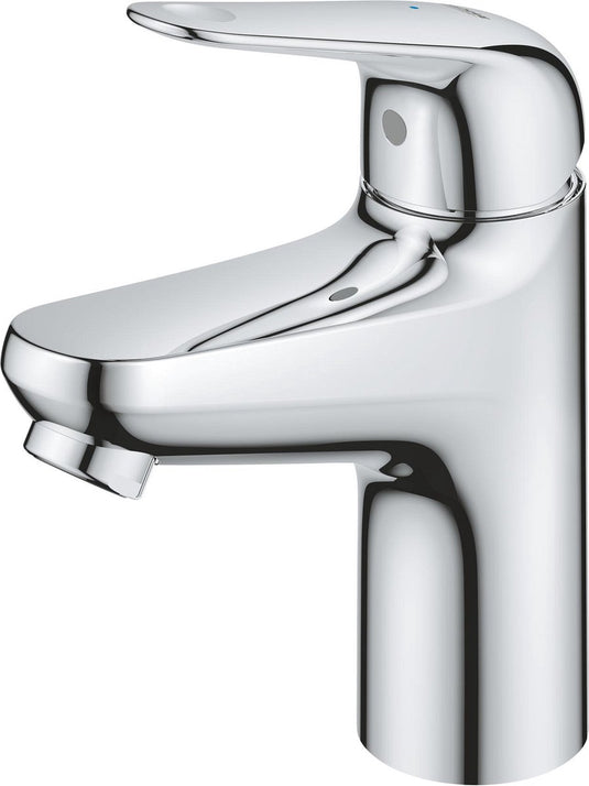 Grohe swift wastafelkraan met push-open waste - s-size - energie- en waterbesparend - chroom
