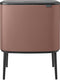 Brabantia bo touch bin prullenbak - 11 + 23 liter - afvalscheiding - satin taupe