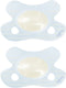 Difrax fopspeen natural - newborn - blauw - 2 stuks
