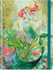 Peter pauper mid size notitieboek - mermaid - met elastieksluiting - 16x21 cm