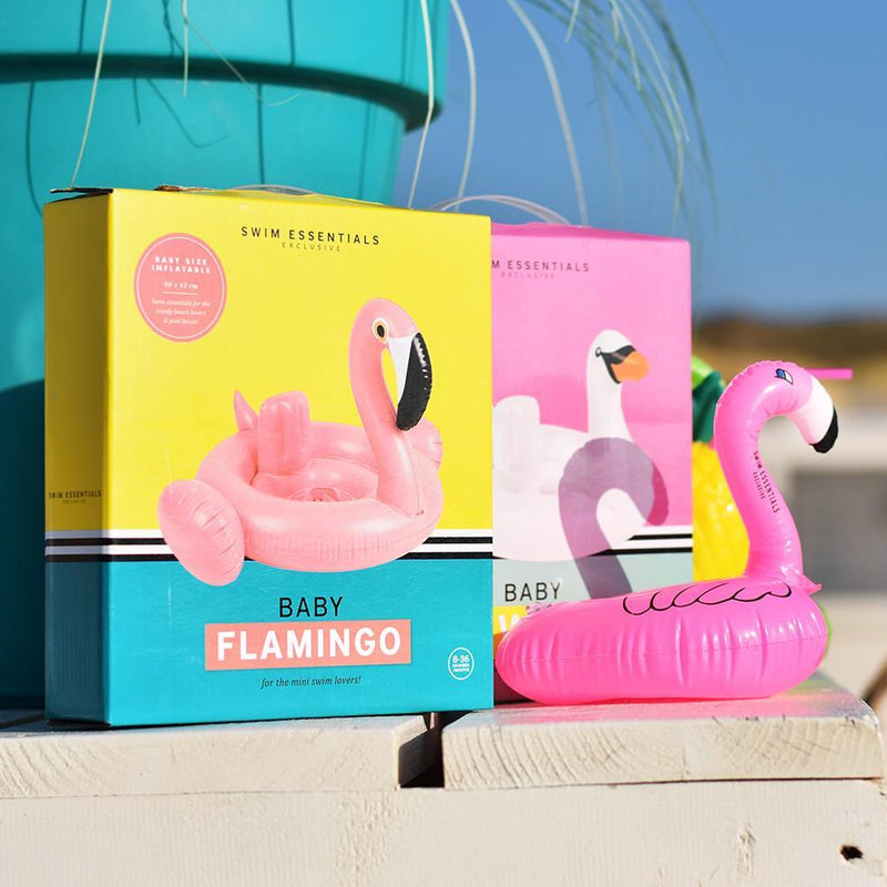Load image into Gallery viewer, Dreamscape | roze opblaasbare bekerhouder flamingo
