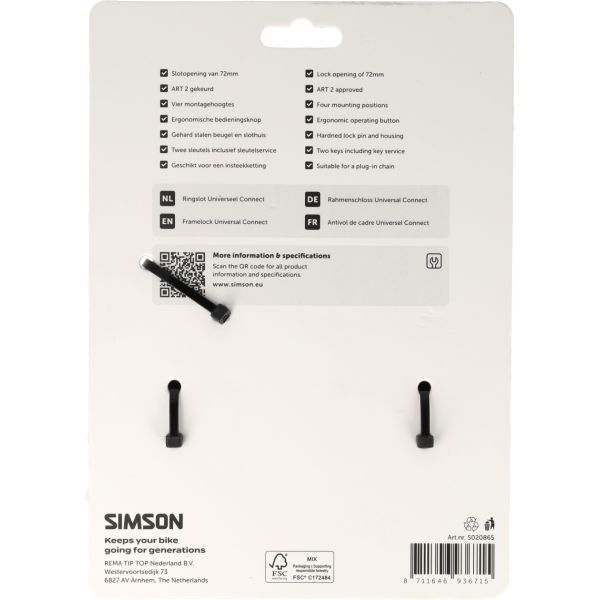 Afbeelding laden in galerijviewer, Simson ringslot art**
