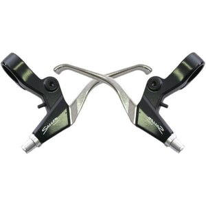 Saccon remgreepset v-brake - 3 vingers - zwart zilver