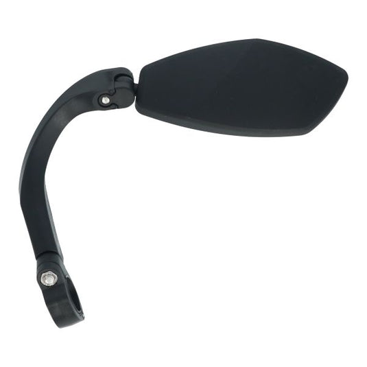 Edge spiegel e-bike links 360 graden verstelbaar 21-26 mm - zwart