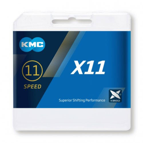 Shimano ketting 11 speed kmc x11 114 schakels - grijs
