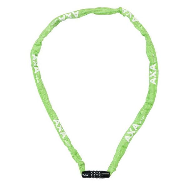 Afbeelding laden in galerijviewer, Axa slotketting rigid 120cm codeslot groen (kaart)

