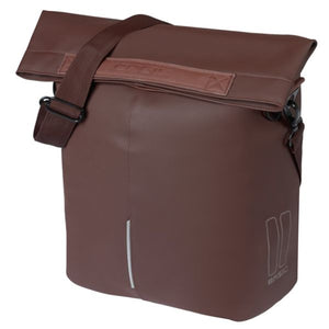 Basil einzeltasche city fahrradshopper mik hooks bike shopper mik hooks 14-16l rust brown
