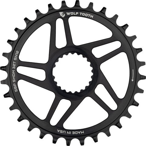 Load image into Gallery viewer, Wolf tooth components direct mount boost shimano chainring for hg+ 12-speed chains
