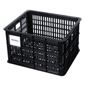 Basil fietskrat M - medium - 29.5 liter - zwart
