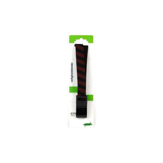 Qibbel widek veiligheidsbinder suv stalen haak 54cm zwart felrood