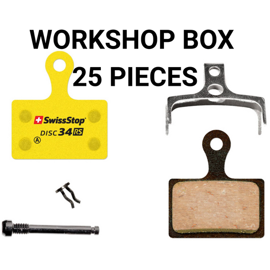 Swissstop - remblokset disc 34 rs - shimano, trp, tektro, rever werkplaats verpakking 25 sets