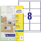 Huismerk avery j8165-25 inkjet etiket 99,1x67,7mm