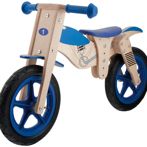 Loopfiets hout Motor