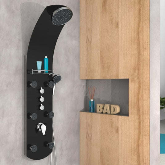 Eisl douchepaneel met mengkraan karibik zwart