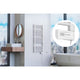 Eisl badkamerradiator met timer 120x50x15 cm wit