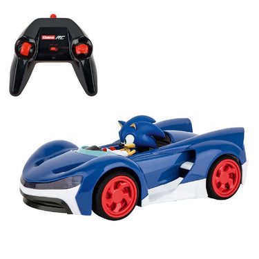 Carrera rc sonic team raceauto blauw zilver