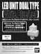 Bandai namco gundam - led unit dual type 'white blue red'