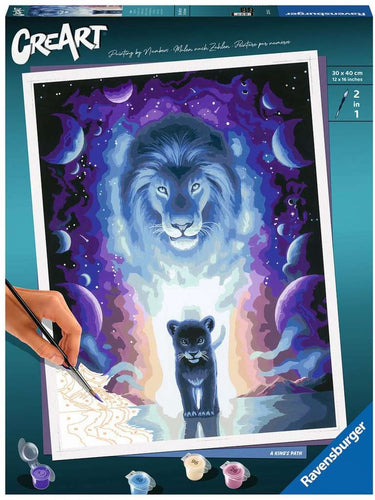 Ravensburger lion jojoesart edition - schilderen op nummer voor volwassenen