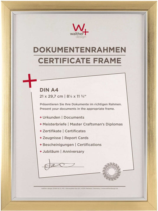 Walther beyond - fotolijst - fotoformaat 21x29,7 cm (din a4) - champagne