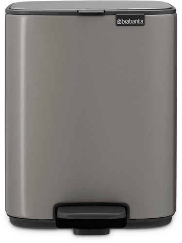 Brabantia bo pedaalemmer - 7 liter - badkamer - platinum