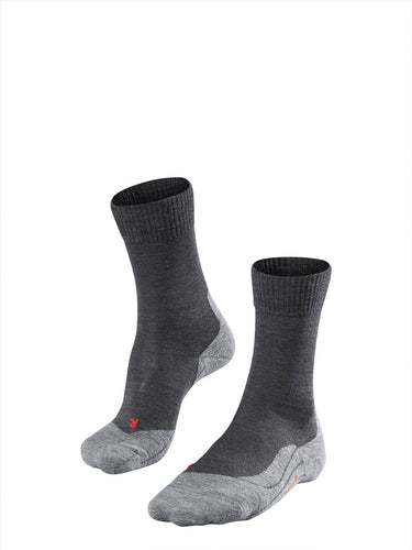 Falke tk5 anti-blaar dun wol functioneel materiaal wandelsokken heren grijs - maat 44-45