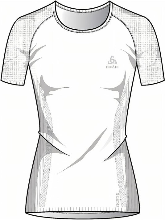 Odlo sportshirt performance x-light dames - kleur wit - maat xl