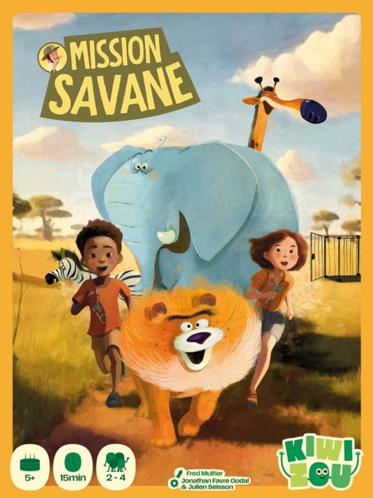 Geronimo games mission savane - - kiwizou - kinderspel - vanaf 5 jaar oud - van 1 tot 4 spelers