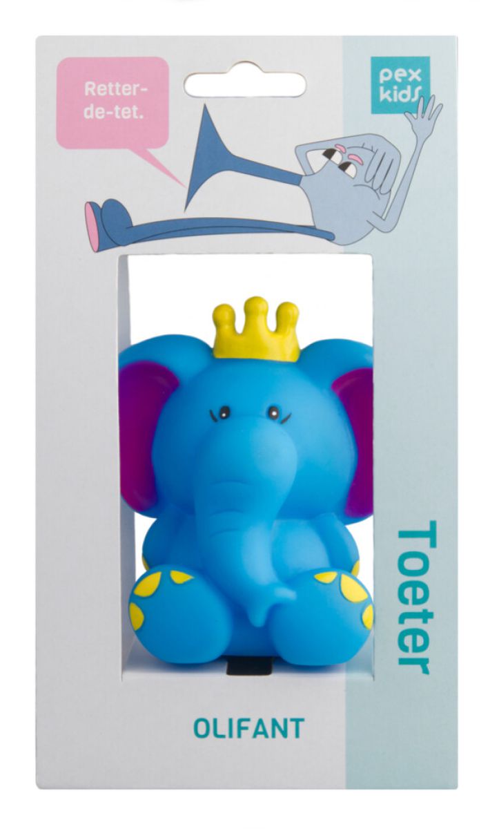 Load image into Gallery viewer, Fietshoorn pexkids olifant - blauw
