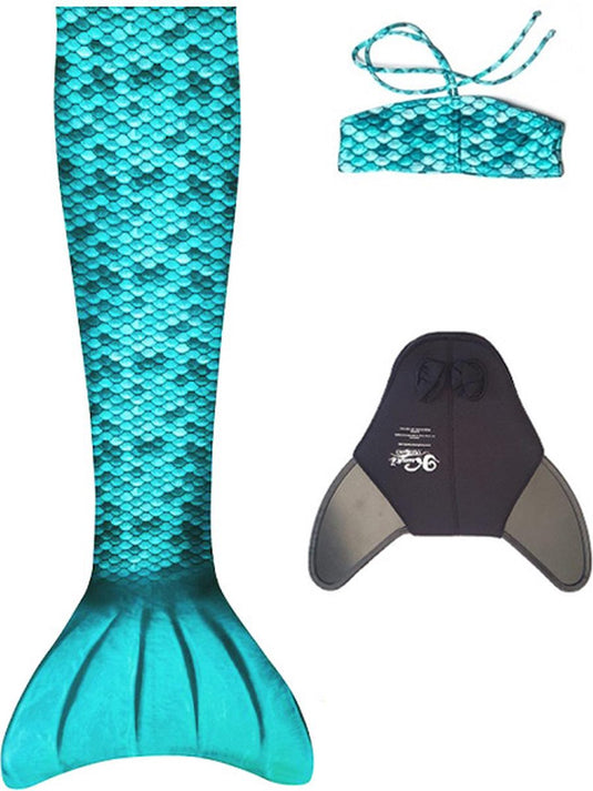 Kuaki zeemeerminstaart - set turquoise - xs - 8 jaar