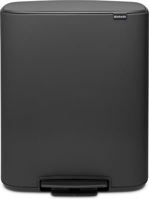 Brabantia bo prullenbak - 60 liter - 1 vak - mineral infinite grey