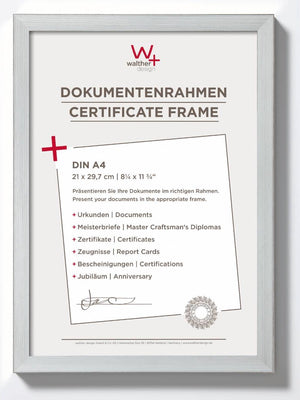 Walther construction - fotolijst - fotoformaat 21x29,7 cm (din a4) - zilver