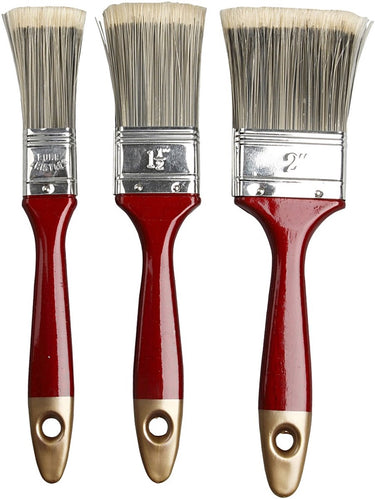 Creativ company http: www.cchobby.nl vernis-kwasten-l-20-cm-b-25-50-mm-plat-3-stuk-1-doos
