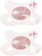 Difrax fopspeen natural - newborn - hartje - lichtroze - 2 stuks