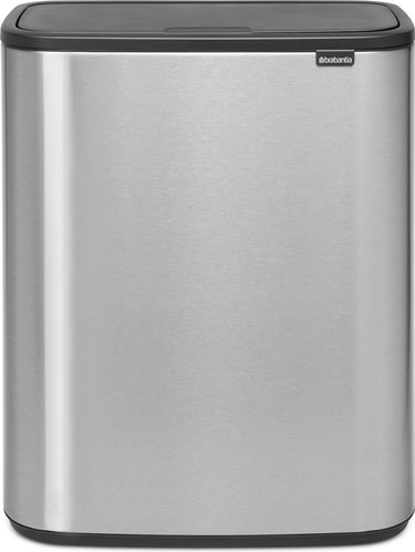 Brabantia bo touch bin prullenbak - 60 liter - 1 vak - matt steel fingerprint proof